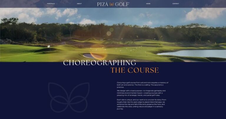 Piza Golf Unveils Immersive New Website Celebrating Nearly Two Decades Of Visionary Golf Course Architecture