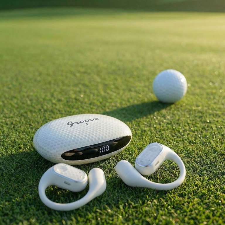 Finally: earbuds that look like they belong to the club~ Groovz Golf Earbuds Groovz