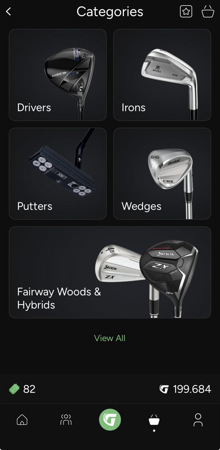 GolfN, the App That Pays You to Play, Upgrades its In-App Pro Shop