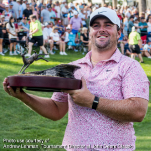 John Deere Classic Champion Receives Signature Malcolm DeMille Trophy
