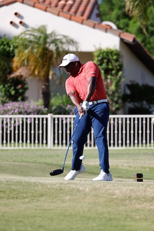 APGA Tour veteran Kevin Hall defeats pro golf debutante Grant Lester in a sudden-death playoff to win the APGA at Mission Hills Kevinhallteeshot3 2026apgaatmissionhills